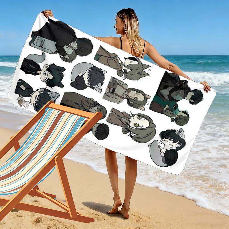 Tears on a Withered Flower Beom Tae Ha Print Beach Towel, Large Soft Quick Dry Towel for Beach Camping Swimming