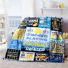 Football Gifts Customize Your Name Blanket Lightweight Personalized Blanket Soft Warm Cozy Perfect for Home Decor Couch Office Livingroom