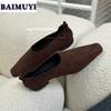 Dámské mokasíny s hranatou špičkou 2025 Trend Módní Nízký podpatek Boty pro úřad Práce Ležérní Chůze Šaty Designér Nové Mujer Zapatillas