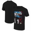 Cm Punk Ripple Junction Tattered Flag T-shirt - Black, Us Size S-4XL