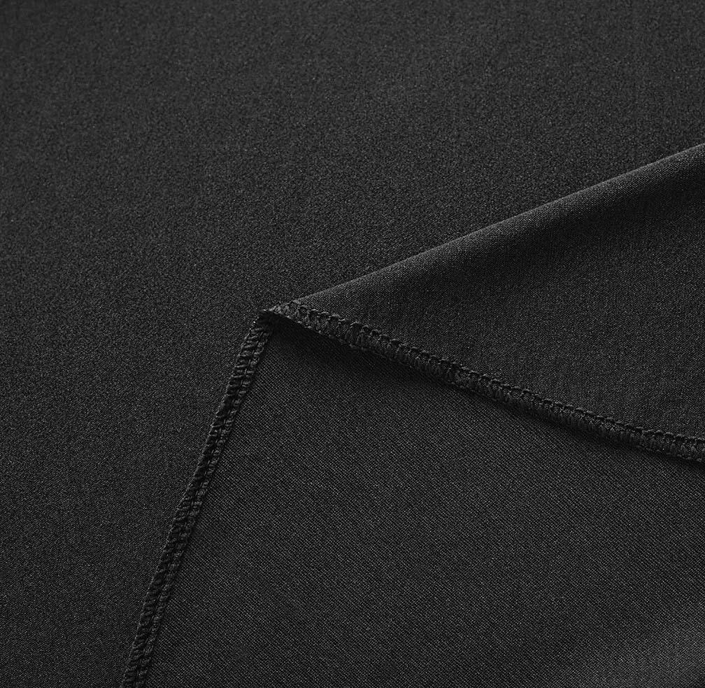 Banquet Catering Table Valance, Black Skirting, 5.65 M