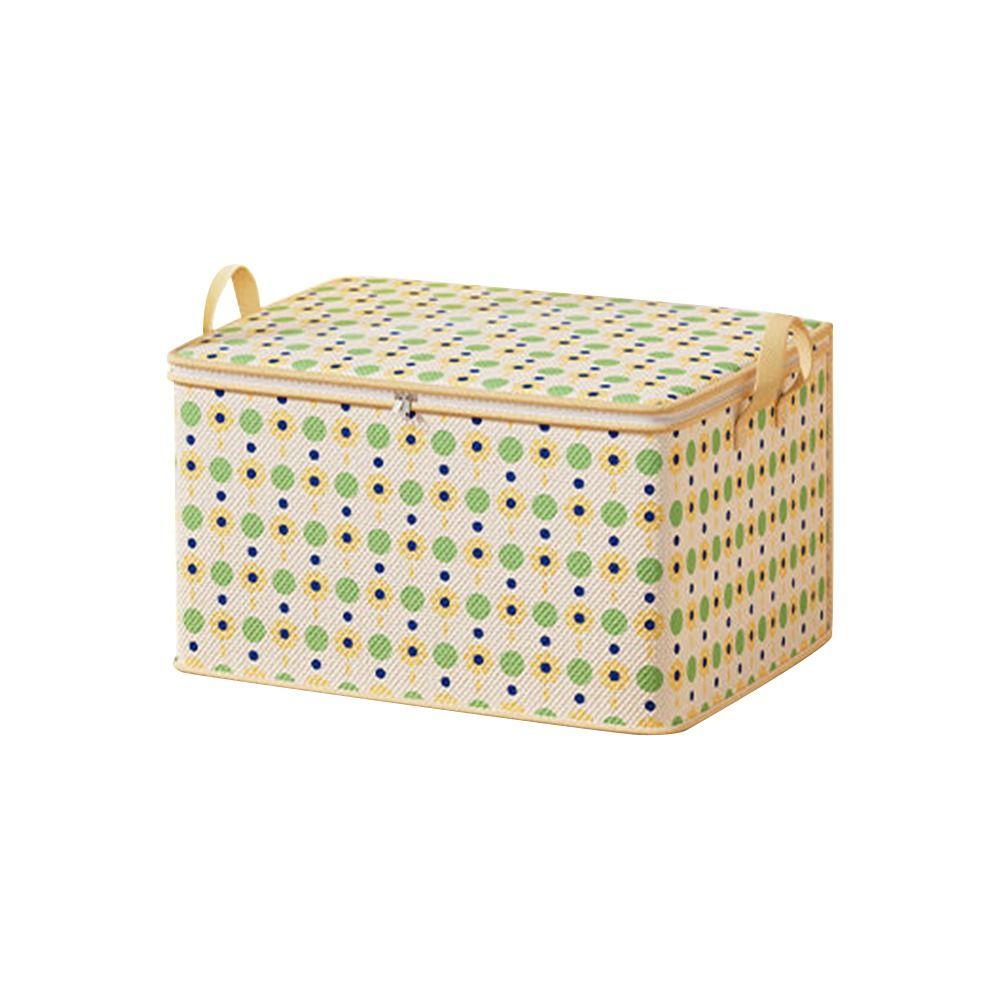 Fabric Clothes Quilt Storage Bag with Handles Folding Storage Baskets  for Cupboard