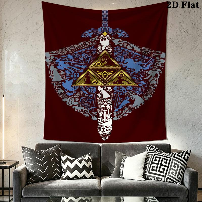 Action-packed adventure Wall Hanging Printed Fabric Blanket Decorative Tapestries for Bedroom Living Room Home Decor