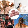 Hair Claw Clips Square Non Slip Catch Barrette Strong Hold Hair Jaw Accessories for Women Girls 4PCS,Hair Jaw Clips green+pink+coffee+black)(4pcs
