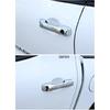 Für Toyota Tundra Sequoia Tacoma 4Runner Glänzend Schwarz Kohlefaser Chrom Auto Türgriffabdeckung Zierleiste Styling Auto Zubehör