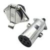 24V 7 Pin Aluminum Power Outlet Socket Long Lasting Plugs for Outdoor Vehicle Trailer Truck Strong Electrical Connection