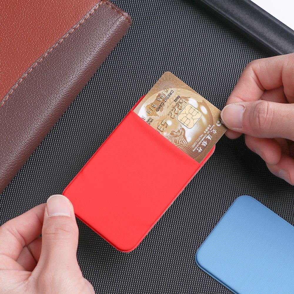 Phone Elastic Stretch Cell Phone WalletSticker Phone Card Holder Cellphone Pocket Adhesive Case