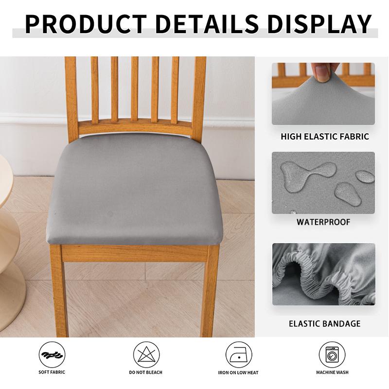 Coprisedile impermeabile per sedia da sala da pranzo elasticizzato protettore per mobili coprisedia da pranzo per cucina ristorante ufficio banchetto