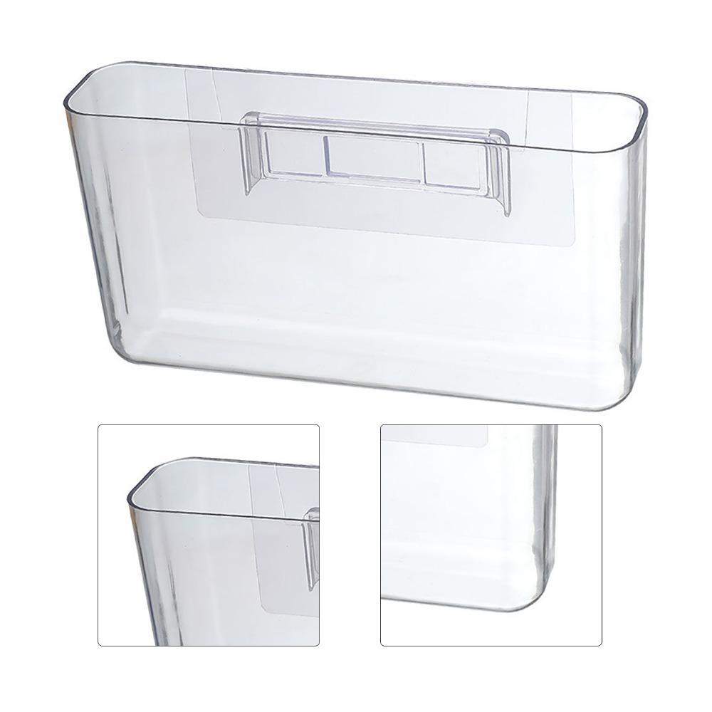 Transparante Wandhouder voor Afstandsbediening Plastic Wandmontage Organizer Kleefbare Opbergbak Slaapkamer