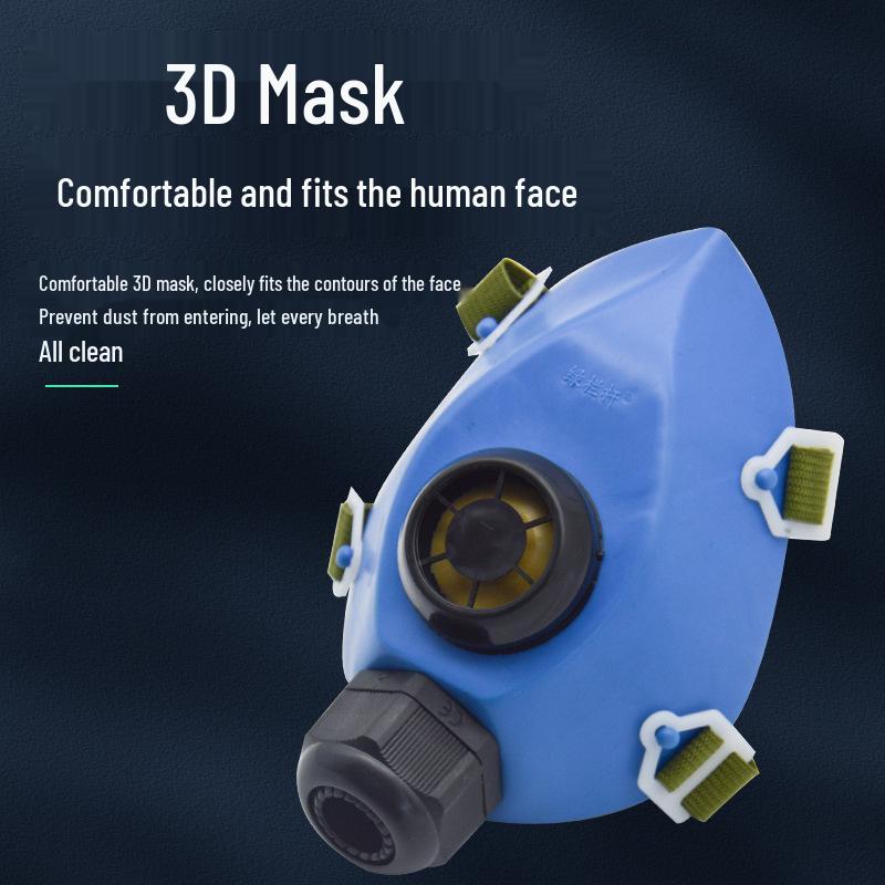 Guanyang Wiederaufladbare Split-Maske mit dreistufig einstellbarer Luftzufuhr für den industriellen Staubschutz