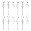 12Pcs DIY Beaded Key Chain Rust-Proof Durable Handmade Keychain Pendants Classroom Reward