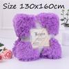 Winter Cover Home Textile Super Soft Bed Sofa Blanket Long Shaggy Faux Fur Throw Blanket Fluffy Rug