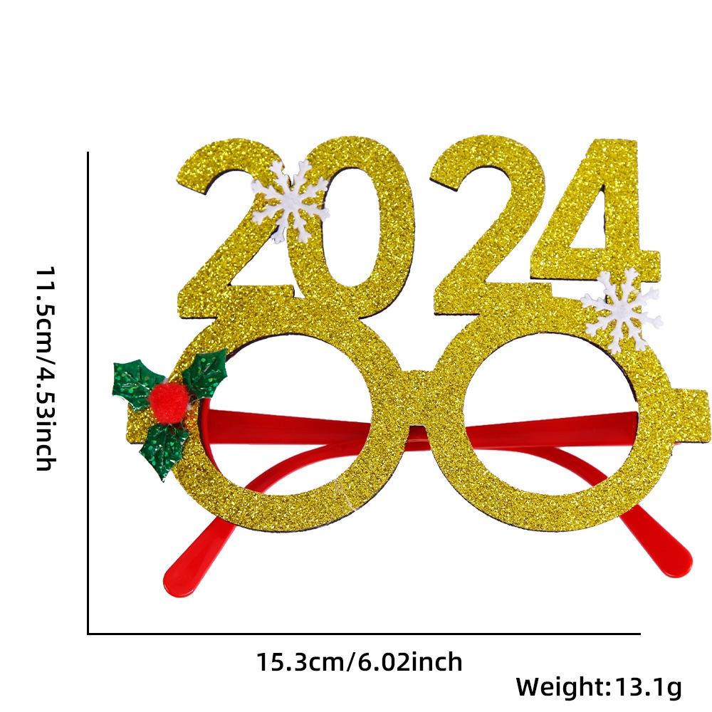 2023 New Christmas Decorative Glasses For Adults And Children Santa Claus Snowman Frames