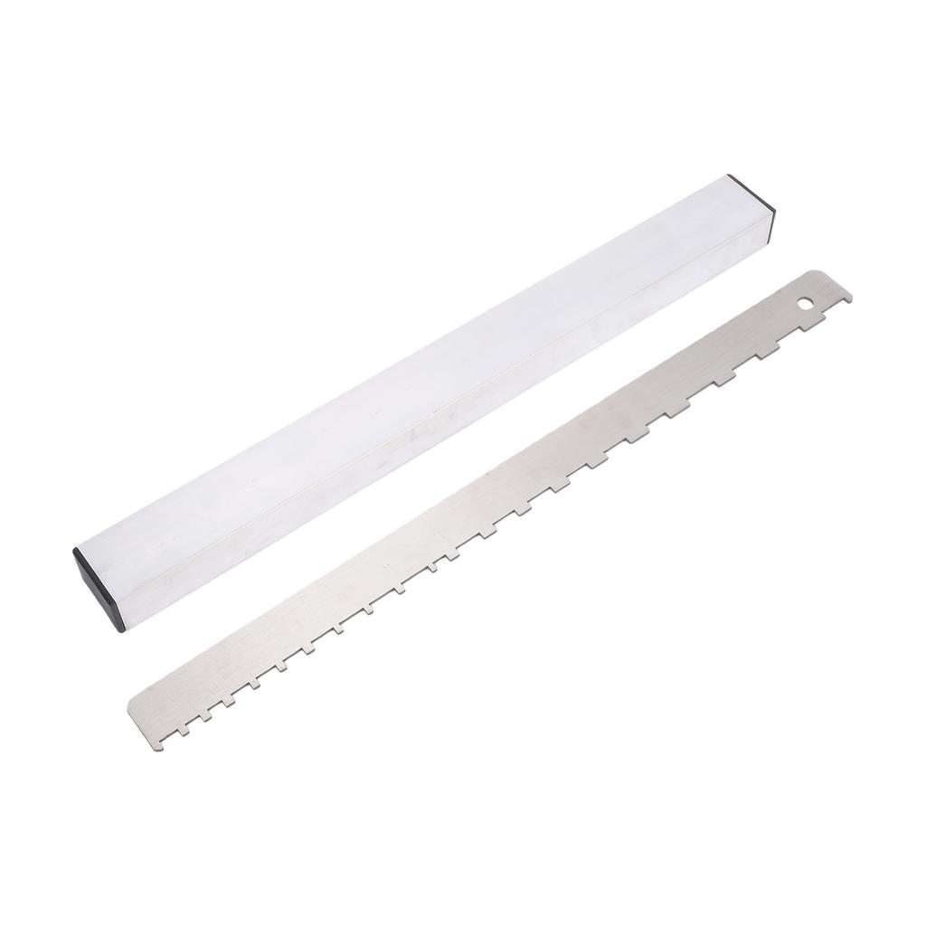 Guitar Fret Leveling and Polishing Kit Neck Straightedge Notched Ruler File Sandpaper Stainless Steel for Guitar