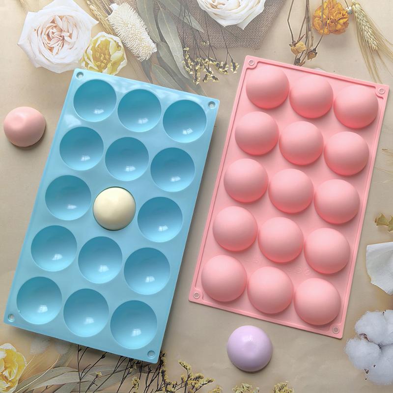 1Pc 3D Ball Round Half Sphere Silicone Mold For DIY Baking Pudding Mousse Chocolate Eco-Friendly Cake Mold Kitchen Tools