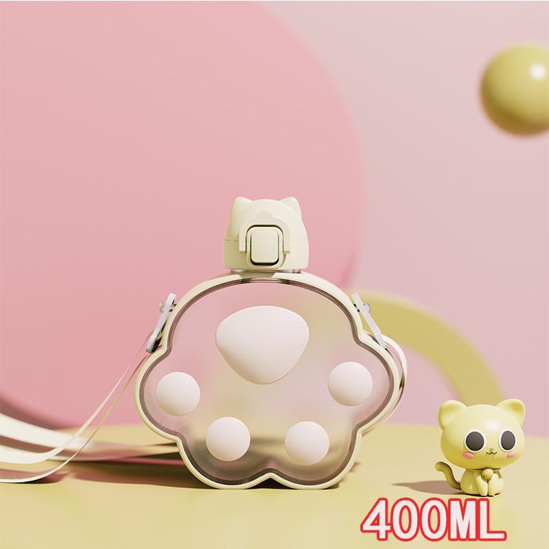 Childrens Cat Claw Plastic Water Cup With Leakproof Seal For School And Travel