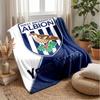 West Bromwich Albion FC Benutzerdefinierter Name Text Flanelldecke Fußball Logo Personalisierte Fleece-Kuscheldecke Besonderes Geschenk für Sofa Schlafzimmer Zuhause