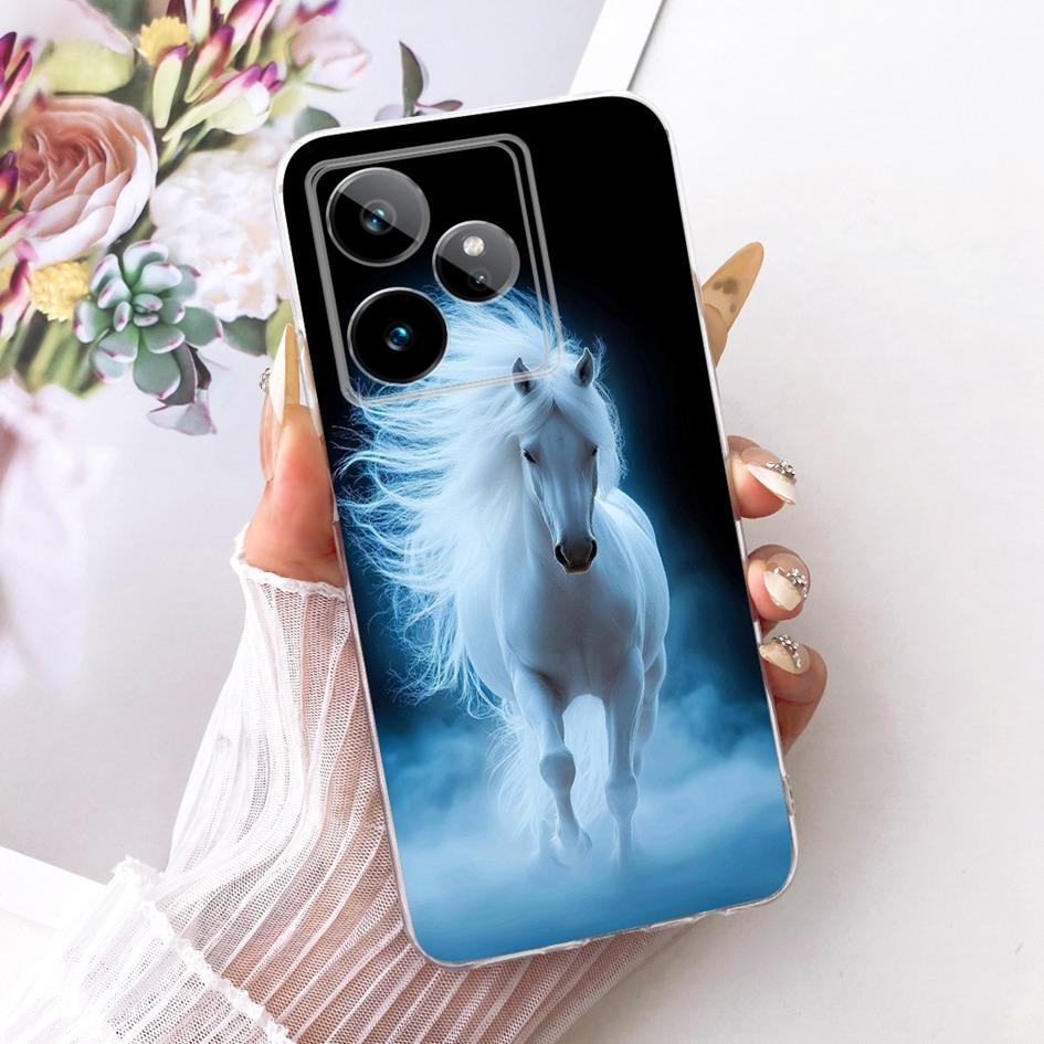 For Realme GT 7 Pro Case RMX5010 RMX5011 Luxury Dragon Lion Cartoon Soft Silicone Cover For Realme GT 7T GT7 7Pro Phone Case Bag