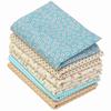 DIY Cotton Fabric for Quilting and Crafts 6pcs Floral Sewing Cloth 25x25cm