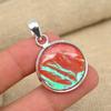 Pink Triplet Opal Gemstone Handmade 925 Solid Sterling Silver Jewelry Exquisite Pendant  For Her