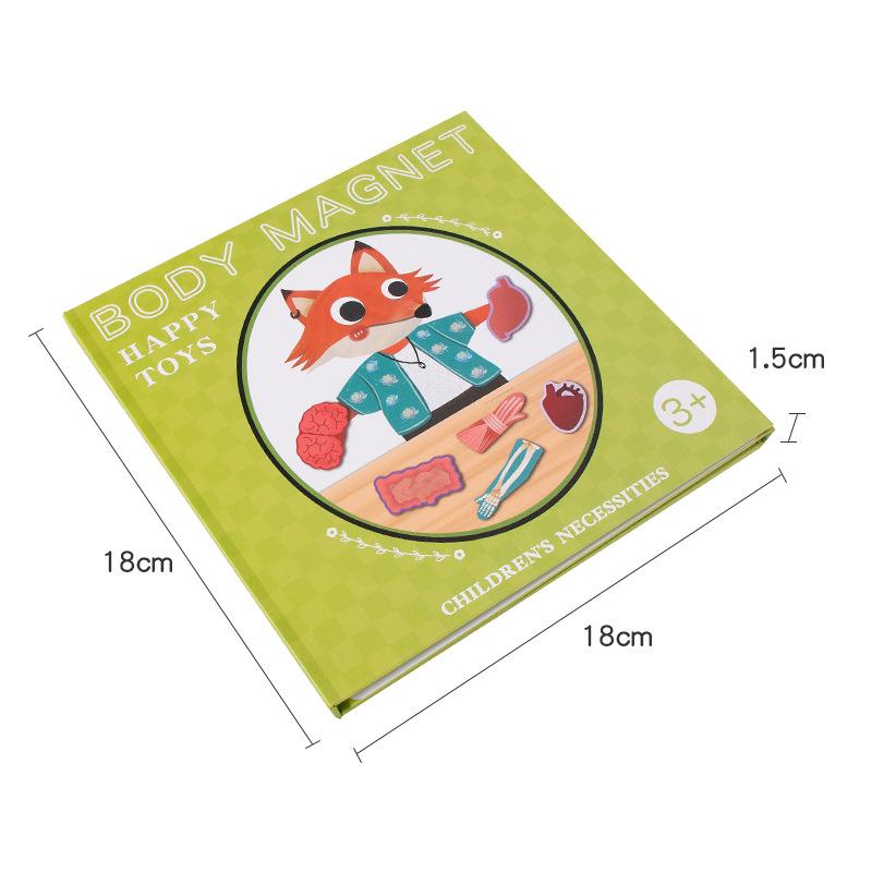 Magnetic Human Body Learning Book: Skeleton & Organs for Kids
