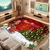 Weicher Kristall-Samt-Teppich mit Weihnachtsmotiv, individuell bedruckbar mit Namen & Text, rutschfester Bodenläufer für Schlafzimmer, Wohnzimmer
