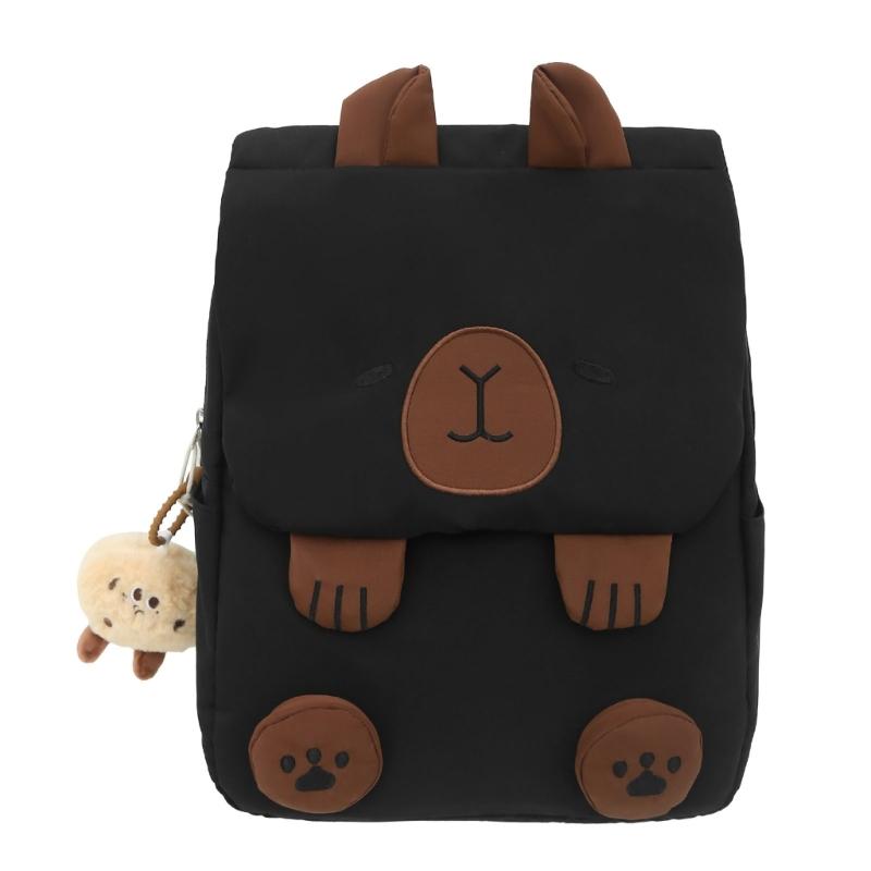 Capybara Cartoon Print Reistuigzak voor Vrouwen Grote Capaciteit Student Laptop Tas
