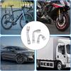 3ks Mosadzná Predlžovacia Súprava Ventilov Pneumatík 3 Uhly (45/90/135 stupňov) Nafukovací adaptér dýzy pre auto, motocykel, bicykel, skúter, jednoduchá inštalácia, ventil pneumatiky