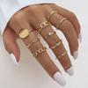 Cross Leaf Ring, Pearl Sun Moon Ring Set For Women