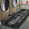 Non-Slip Floor Mat Laundry Room Mat Entrance Doormat Self-Service Laundry Bath Mat Carpet