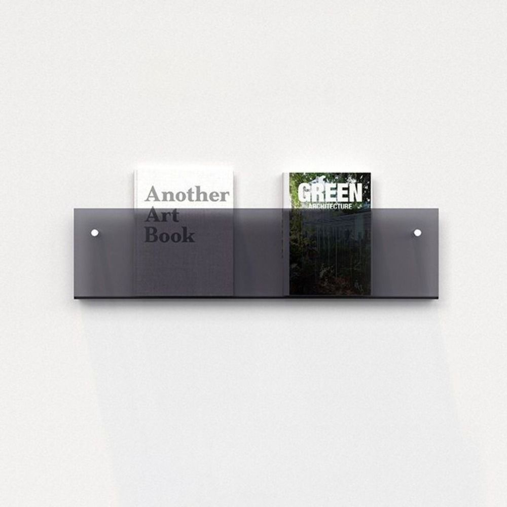 Acrylic Magazine Rack Brochure Holder Literature Organizer Floating Bookshelves Wall Mount Italian Pamphlet Stand Records