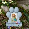 Resin Pet Headstone Paw Print Design Dog Tombstone Dog Sacrificial Tombstone  Pet Loss Remembrance