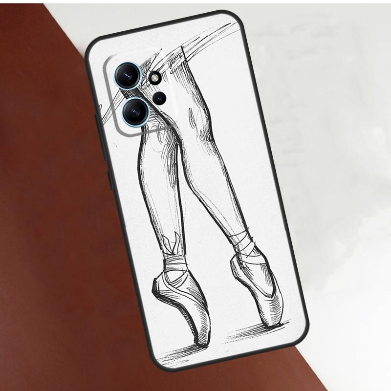 Ballett Tanz Hülle Für Xiaomi Redmi Note 14 Pro 10 11 12 13 Pro 11S 12S Hülle Für Redmi 15 14C 12C 10C 13C