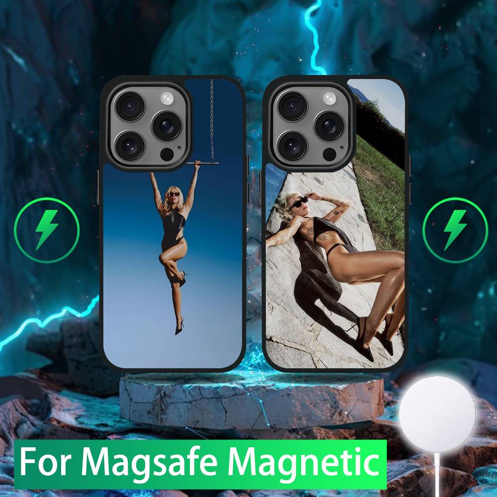Miley C-Cyrus Phone Case For iPhone 16,15,14,13,12,11,Pro,Max,Plus,Mini,SE New Magsafe Magnetic Wireless Charging