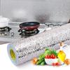 40X100CM Autocolant din folie de aluminiu rezistentă la ulei de bucătărie, podea de birou, impermeabilă, bricolaj, mobilier de casă