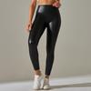 Leggings Nessaj Solid Black PU Leather Pants Women Sexy Leggings Plus Size