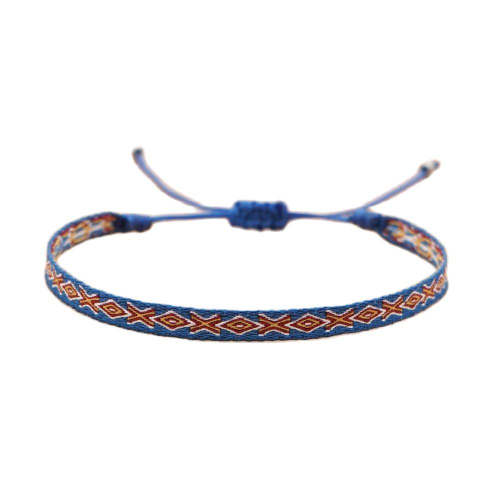 KKBEAD Handwoven Bracelet Colombia Cloth Braided Wristband Bracelets for Women Men Gift Hippie Boho Friendship Jewelry