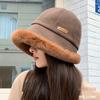 Cappello da pescatore caldo e morbido da donna con paraorecchie – Elegante, resistente e antifreddo, design intrecciato anelastico