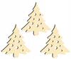 Wooden Christmas Tree Decorations Z36 3 Pcs.