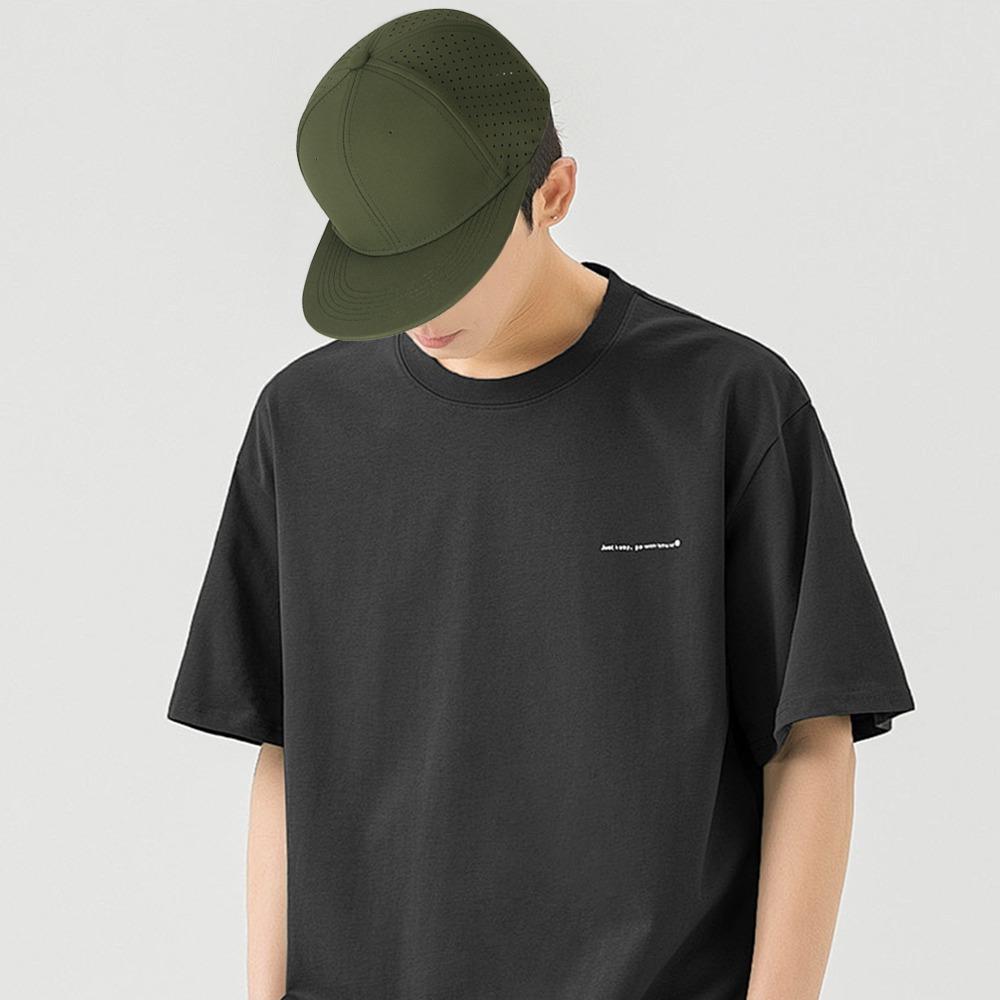 Casquette de baseball pour homme entièrement fermée de haute qualité, décontractée, unie, trucker, 6 panneaux, respirante, à visière plate, extensible