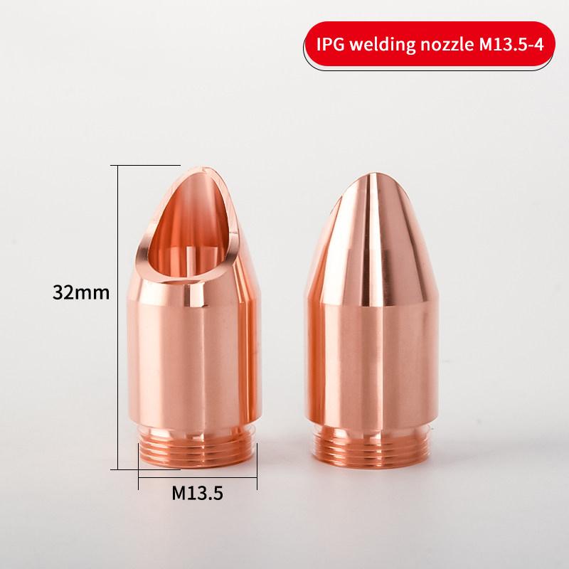 DMK IPG Laser Welding Nozzles H32 M13.5 Wire Feeding Copper Nozzles Graduated Tube 68mm For IPG LightWELD Laser Welder Machine