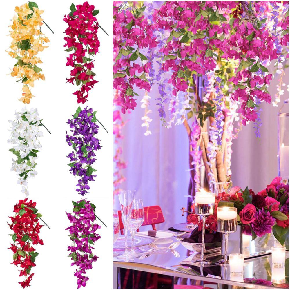 Accessories Lifelike Floral Vine DIY Plants Wreath High Quality Fake Flower Wall Hanging Ornament