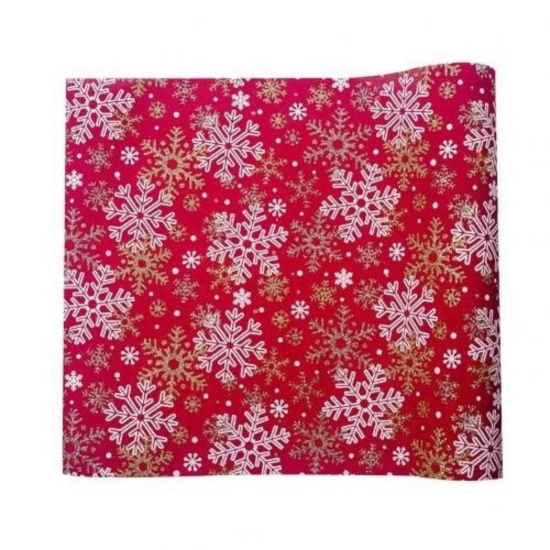 270cm Snowflake Tree Print Christmas Table Runner Kitchen Decorative Tablecloth Christmas Decoration