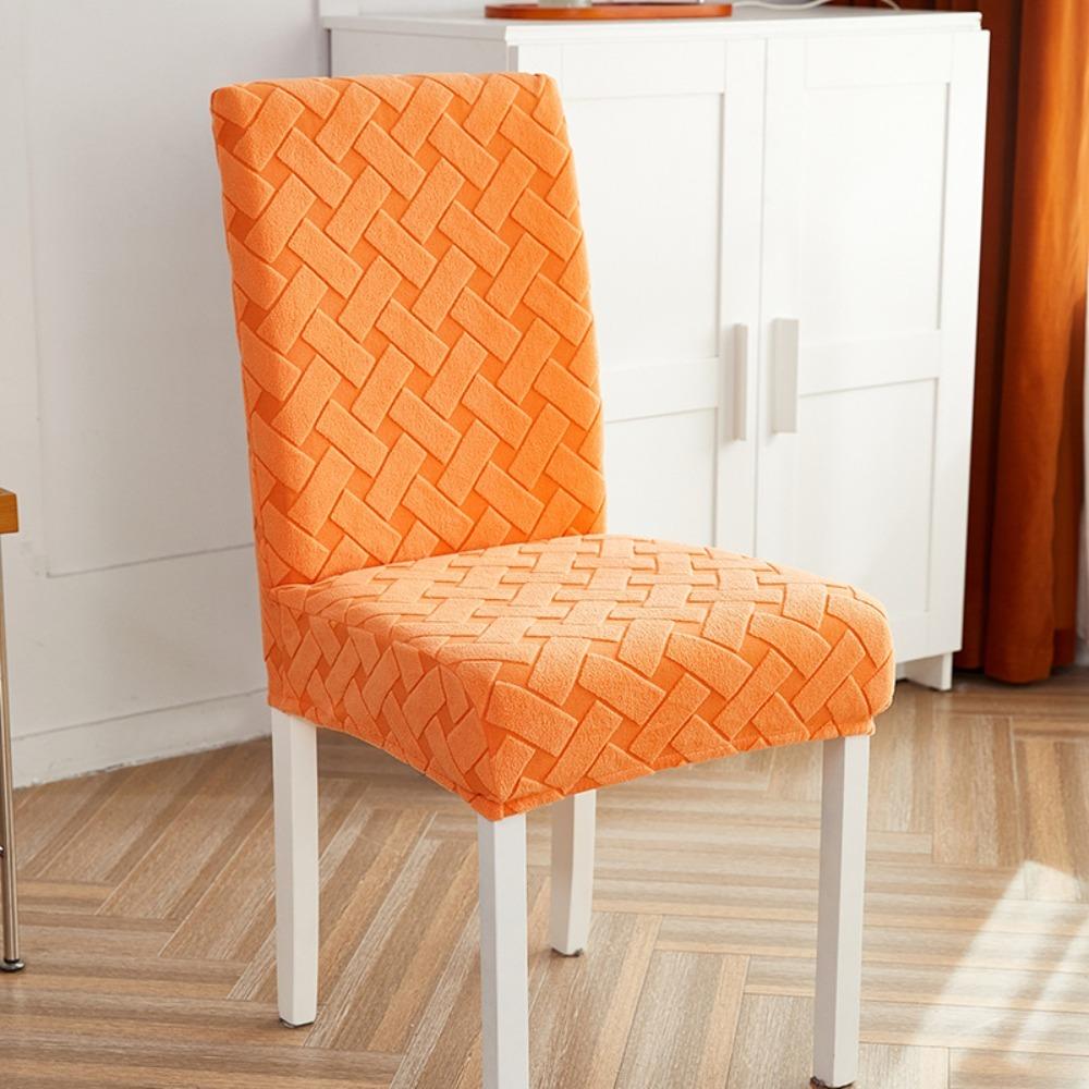 Thicken Jacquard Chair Cover Removable Cover Dust-Proof Stretch Slipcovers Breathable Soft Dining Chair Covers Home Decor