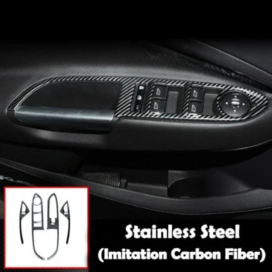 4pcs/set Stainless Steel Car Accessories Interior Door Armrest Handle Panel Decoration Sticker For Ford ESCAPE KUGA 2013-