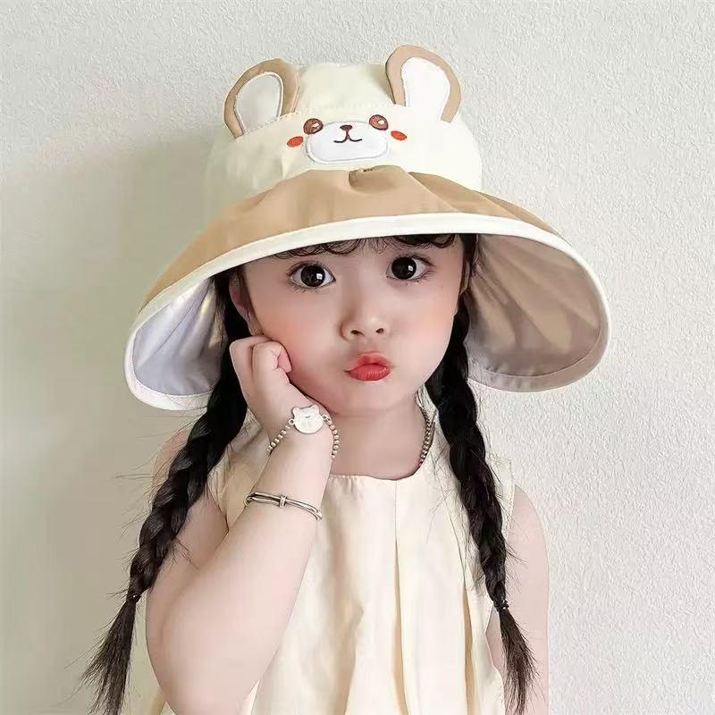 Solhatt med UV-beskyttelse for barn: Koreansk stil Vår & Sommer