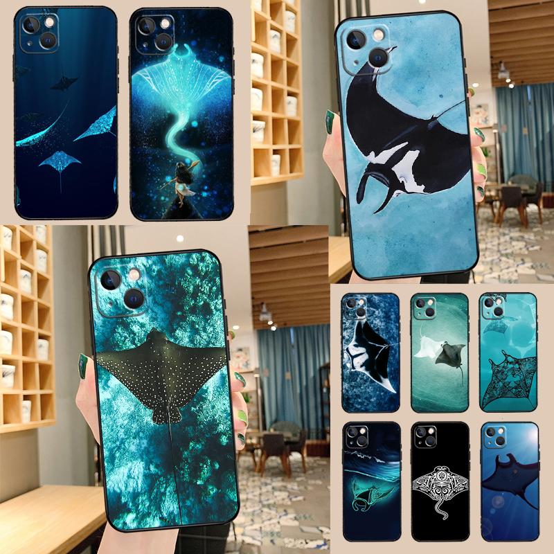 Animal Manta Ray Case For Samsung Galaxy A54 A06 A16 A26 A36 A56 A53 A32 A52 A33 A13 A55 A35 A15 A14 A34 A17