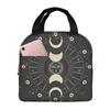 Lunchtasche für Damen, Mond, Sterne, Mystik, Sonne, Astrologie, Tarot, Goth, isolierte Lunchbox, Kühltasche für Erwachsene und Männer, Arbeit, Büro, Schule