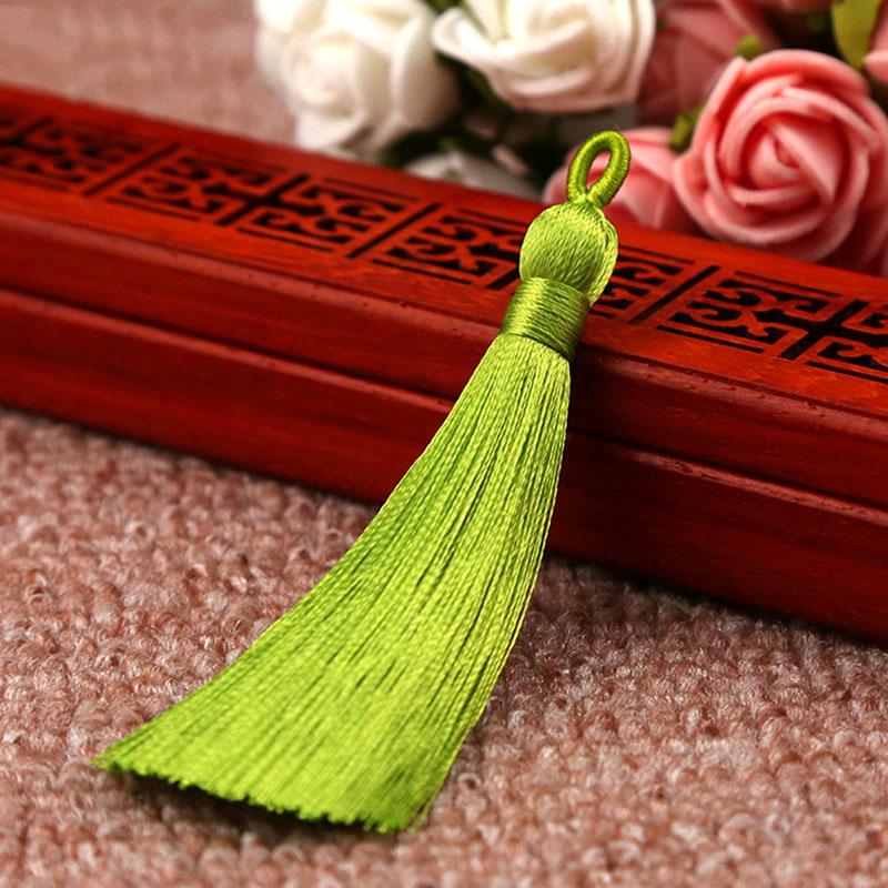 Creative Crafts 1PC/1Pair New Hot DIY 8cm Jewelry Accessories Bookmark High Quality 25 Colors Handmade Bohemia Long Silk Tassel for Earrings