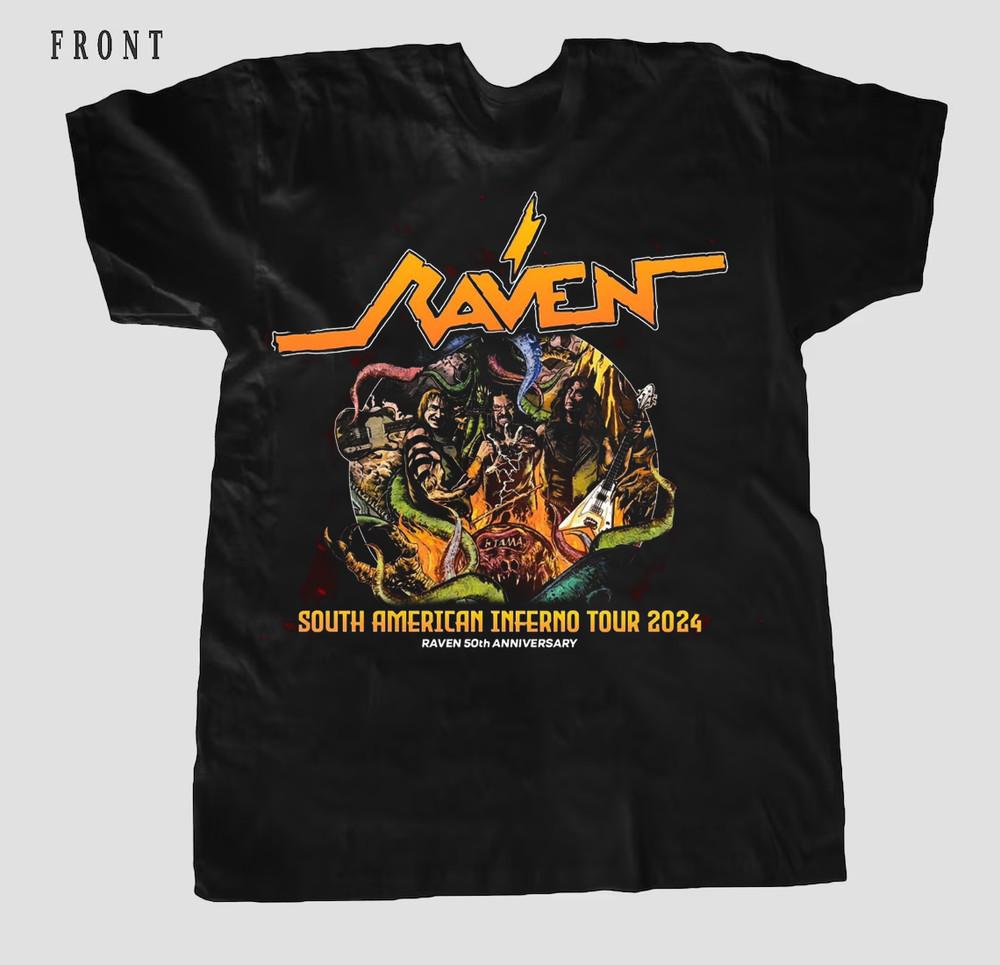 Raven South American Inferno Tour 2024 T-shirt